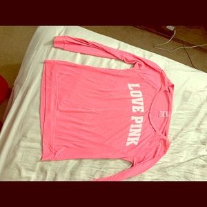 Long sleeve Victoria Secret love pink shirt